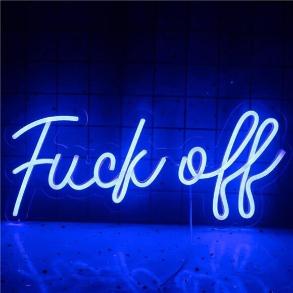 NEW Blue Neon Light Sign Decor - Picture 1 of 5